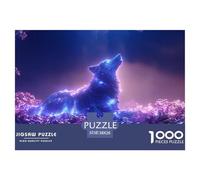Howling Wolf 1000-piece Puzzle 38x26cm/1000pcs, - Educational Stress-relief Game, Creative And Home Decoration, Gift for All Ages