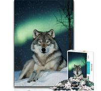 Howling Wolf 1000 Pieces Jigsaw Puzzles for Adults And Teens,Help The Brain Exercise Addictive Toys to Cultivate Patience Great Gift (38x26cm)