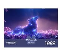 Howling Wolf 3D Puzzle Game 70x50cm/1000pcs, - Creative And Stress-relief,educational for Adults And Children, Home Decoration Gift