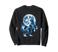Howling Wolf Blue Moon Enchantment Sweatshirt