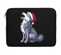 Howling Wolf Christmas Laptop Case Sleeve Bag 13inch Durable Shockproof Protective Computer Carrying Cover Briefcase