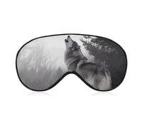 Howling Wolf Eye Mask Sleep Mask Eye Masks for Sleep Sleep Masks for Women Men Sleeping Mask Travel Eye Mask Sleep Mask Blackout Funny Sleep Mask Cute Sleep Mask