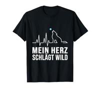 Howling Wolf Heartbeat Pulse Wild Heart Mein Wilderness T-Shirt