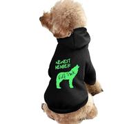Howling Wolf Newest Member Wolfpack Warm Dog Hoodie Cute Dog Costume Sweatshirt Cozy Pet Clothes M