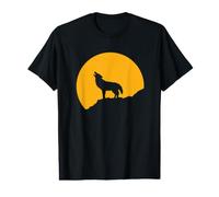 Howling Wolf Novelty Wolf Howling at the Moon Value Graphic T-Shirt