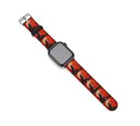 Howling Wolf Red Moon Novelty Strap Compatible with IWatch Funny Soft Smart Watch Bands 38mm/40mm42mm/44mm