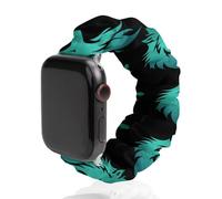 Howling Wolf Scrunchies Watch Band Compatible with IWacth Series Replacement Strap 42mm/44mm