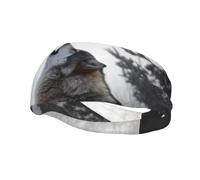 Howling Wolf Sports Sweatband Head Bands for Women Men, Lightweight Breathable Non Slip Workout Headbands Hairband for Fitness Running Cycling Hiking Yoga