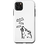 Howling Wolf's head with Bats in Heaven - Halloween Case for iPhone 11 Pro Max