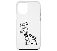 Howling Wolf's head with Bats in Heaven - Halloween Case for iPhone 12 mini
