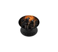 Howling Wolves Full Moon Wilderness PopSockets Adhesive PopGrip