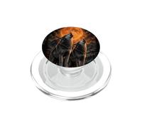 Howling Wolves Full Moon Wilderness PopSockets PopGrip for MagSafe