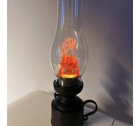 Howl's Moving Castle - Hanging Calcifer, Night Light, Flame Night Lamp Led Flame Light Bedside Lamp Anime Night Light Table Lamp Home Decor And Christ