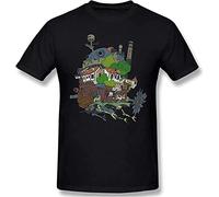 Howl's Moving Castle Music T-Shirt Black Mens Tees S