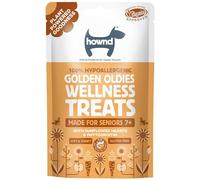 HOWND - GOLDEN OLDIES WELLNESS TREATS, 3 Pack - 3 x 100g - Plant Based Dog Treats - 100% hypoallergenic and natural, gluten free and plant-based - Vegan Dog Food Treats - Plant Based Vegan Dog Treats