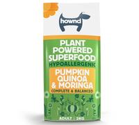 HOWND Vegan Dog Food - Complete Plant Powered Superfood Hypoallergenic Adult Dog Food - Pumpkin & Quinoa Flavor - 2KG