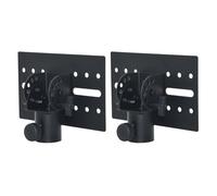 Howonder Speaker Stand Adapter, Adjustable All Metal 35mm Speaker Adapter Top Cap,Suitable for Stage and Event Setup,Hold up to 110lbs,HD-12 (2 Packs Black)