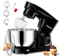 Howork Stand Mixer, 5 Quarts 10-Speed 1500W Tilt-Head Food Mixer (BLACK)