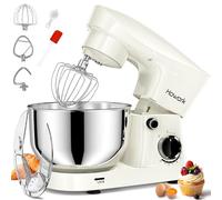 Howork Stand Mixer, 5 Quarts 10-Speed 1500W Tilt-Head Food Mixer (milky white)
