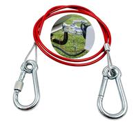 HowseHold Caravan Breakaway Cable - 1m x 3mm Heavy-Duty Trailer Breakaway Cable with Carabiner, Quick Fit Break Away Safety Cables, Quick Fit Emergency for Trailers and Caravan Accessories