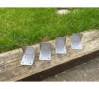 HowseHold Corner Brackets for Raised Beds [PACK OF 12] Timber Joining Plates for Wooden Planters Retaining Walls, Driveway Edging