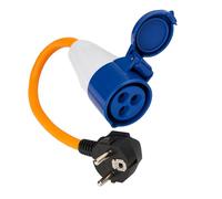 Howsehold European Hook Up Adapter 16 amp to 230v, 3 Pin to EU plug for camping Caravan Motorhome Mains to EU Plug