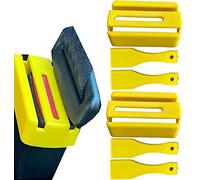 HowseHold Seat Belt Buckle Guard Cover 2 Pack & 4 Release Keys | Universal Fit, Prevents Kids & Disabled Passengers Unbuckling Seat Belts (2x Yellow Buckle Guards)