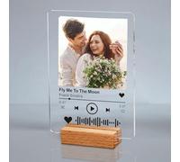 howson london Personalised from Spotify Plaque Acrylic Music Plaque Personalised Gifts for Him Her Women Men Fathers Day Custom Gift for Anniversary Christmas Birthday Mothers Day