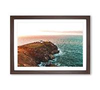 Howth Beacon in Dublin Ireland Framed Print | A2 Walnut Framed Wall Art | Ready to Hang | Modern Nature Picture | Living Room Bedroom Lounge Office