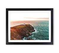 Howth Beacon In Dublin Ireland Modern Art Framed Print | A3 Black Framed Wall Art | Ready to Hang | Modern Nature Picture | Living Room Bedroom Lounge Office