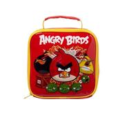HOX Angry Birds Kids Insulated Lunch Bag - Red, Chuck & Bomb Character Design, Thermal School Lunchbox with Zip & Handle, BPA Free Wipe-Clean Food Bag 23 x 20 x 8 cm