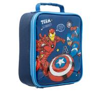 HOX Avengers Lunch Bag - Insulated Kids Lunchbag with Handle & Zip -High Quality, Durable, Lightweight - 24x21.5x8 cm - Superhero School Bag for Boys & Girls