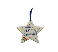 HOX Ceramic Hanging Plaque, White, One Size