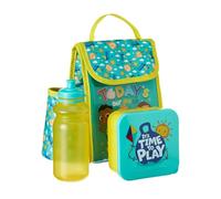 HOX CoComelon Kids Lunch Bag Set with 400ml Sip Bottle & Lunchbox Snack Container - Insulated Nursery Lunch Bag with JJ, Cody & Nina - Preschool Lunch Set for School, Nursery & Days Out