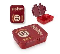 HOX Harry Potter Platform 9¾ Kids Lunch Box, 3 Section Bento Box with Airtight Seal, BPA-Free Plastic and Dishwasher Safe for School, Picnics and Meal Prep