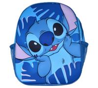 HOX Lilo & Stitch Officially Licensed 3D Kids Backpack - Large Main Compartment, Mesh Side Pockets, Padded Adjustable Straps, Front 3D Panel, Durable Polyester School Bag