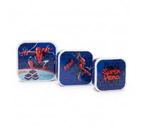 HOX Marvel Spiderman Kids Snack Boxes Set of 3