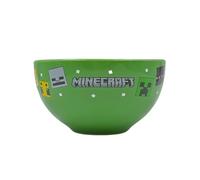 HOX Minecraft Ceramic Kids Breakfast Cereal Bowl | Deep Bowl for Cereals, Ice Cream, Noodles & More Gift for Minecraft Gamers | Officially Licensed Merchandise