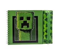 HOX Minecraft Movie Bumper Colouring Book Activity Set with Coloured Pen | Puzzles & Minecraft-Themed Stickers Water Colouring Book for Children & Minecraft Fans | Officially Licensed Stationery