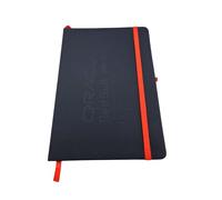 HOX Oracle Red Bull Racing Embossed Notepad with Pen Loop & Bookmark | 80 Page Journal Notebooks | Blue Color Hard Cover with A5 Sheet Lined Pages | Gift for F1 Racing Fan | F1 Merch Stationery