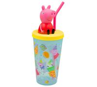 Hox Peppa Pig 3D Peppa Blue Travel Tumbler - 450ml