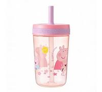 HOX Peppa Pig Family Kelso Soft Straw Cup - 443ml | BPA-Free, Toddler Drinking Cup, Secure Lid & Straw, Leak-Proof, Durable & Fun Design for Kids