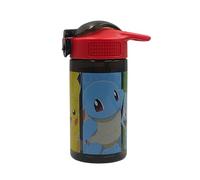 HOX Pokémon Graphics Palouse 450ml Drinks Bottle | Lockable Reusable BPA-free Plastic School Water Bottle | Removable straw, Leak & spills Proof Lid | Gift for fan