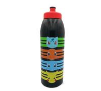HOX Pokemon Squeeze Bottle - 32 Oz | Food-Safe Plastic Bottle with Carry Loop | Spills-Proof Flip-Up Spout Reusable Travel Bottle for Kids