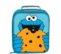 HOX Sesame Street Cookie Monster Lunch Bag - Insulated Kids Lunchbox with Handle & Zip - Durable & Lightweight - 25x9x20 cm - Fun School Bag for Toddlers & Preschoolers