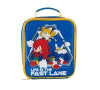 HOX Sonic The Hedgehog Insulated Lunch Bag - Officially Licensed, Durable, Lightweight & Reusable Lunchbox for Kids