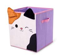 HOX Squishmallows Cam Collapsible Storage Boxes with Handles - 33 x 33 x 37 cm | Durable Fabric Foldable Storage Cubes | Ikea Kallax Compatible Organisers for Kids Room & Playroom