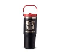 HOX Transformers Bradley Mug - 30 Oz | BPA-Free Food-Safe Gift Mug for Boys | Wide Mouth with Removable Straw |Easy to Carry for Picnic & Travel