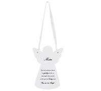 Mum Ceramic Hanging Guardian Angel With Ribbon Sentimental Gift Idea