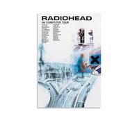 hoxaooi Radiohead Ok Computer Tour 1997 Poster for Room, Aesthetic Canvas Wall Art, Bedroom Decor Poster 12 x 18 inches (30 x 45 cm)